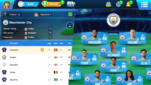 Скриншот 2 — OSM 26 - Football Manager game