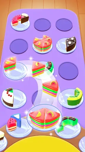 Скриншот 1 — Cake Sort Puzzle 3D