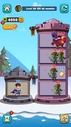 Скриншот 4 — Hero Tower Wars - Merge Puzzle