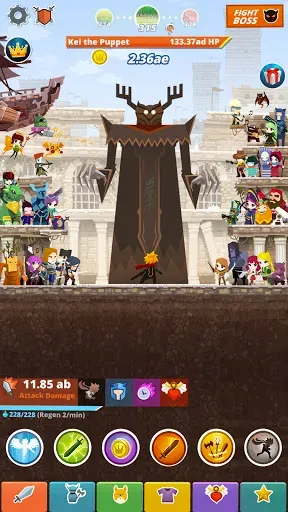 Скриншот 8 — Tap Titans 2 - Убийца Титанов