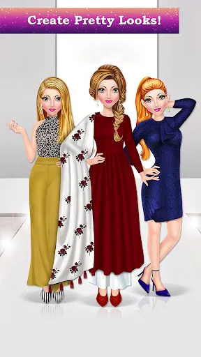 Скриншот 1 — makeup fashion girl game