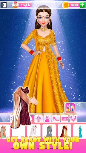 Скриншот 2 — Indian Wedding: DressUp Makeup