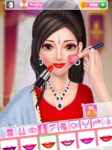Скриншот 5 — Indian Wedding: DressUp Makeup