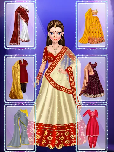 Скриншот 7 — Indian Wedding: DressUp Makeup