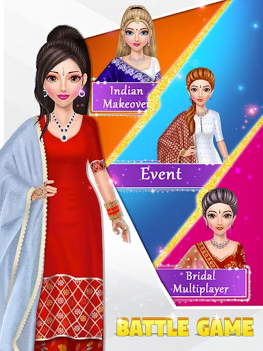 Скриншот 8 — Indian Wedding: DressUp Makeup
