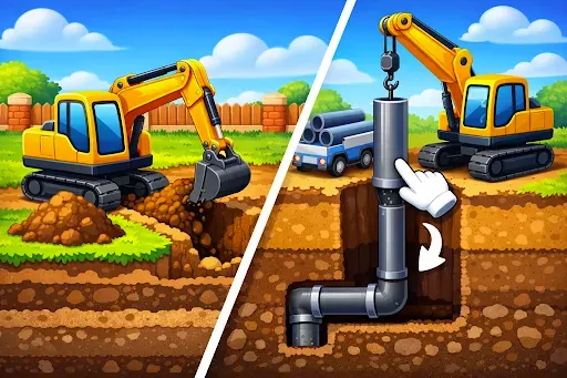 Скриншот 2 — Little Builder : Truck Game