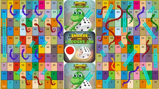 Скриншот 4 — snakes and ladders Jim Game