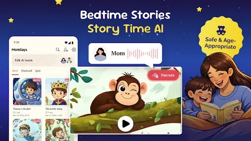 Скриншот 1 — Bedtime Stories: Story Time AI