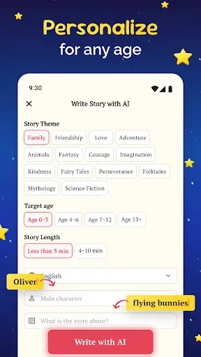 Скриншот 5 — Bedtime Stories: Story Time AI