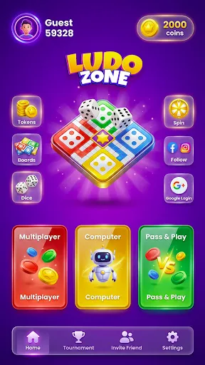 Скриншот 1 — Ludo Online Board - Ludo Zone