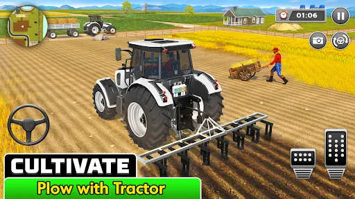 Скриншот 1 — Tractor Games - Farming Games
