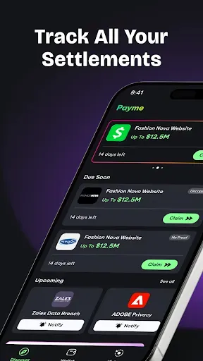 Скриншот 1 — Payme: Class Action Payout
