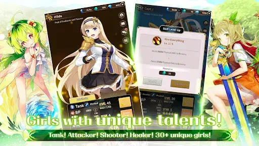 Скриншот 5 — Merge Girls : Idle RPG