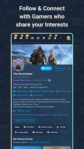 Скриншот 2 — GamerProfiles: Share & Connect