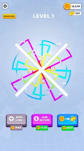 Скриншот 3 — Bouncing Rainbow: Кликер игры