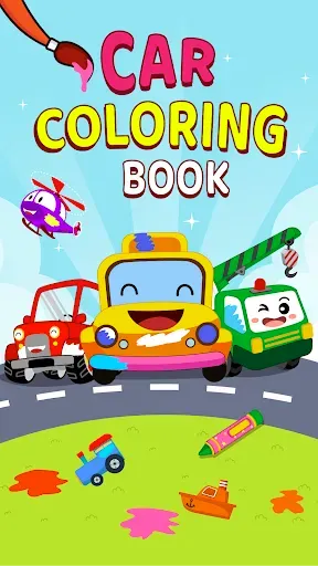 Скриншот 1 — Cars Coloring Book Kids Game