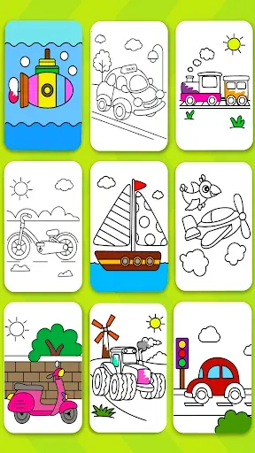 Скриншот 3 — Cars Coloring Book Kids Game