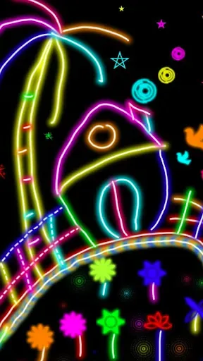 Скриншот 4 — Glow Doodle Art - Color & Draw