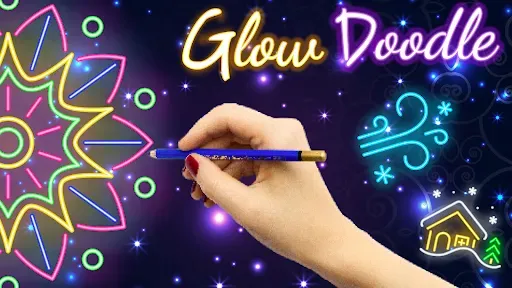 Скриншот 7 — Glow Doodle Art - Color & Draw
