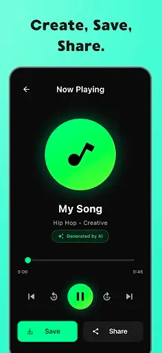Скриншот 5 — ИИ Генератор Песен & Music Pro