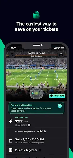 Скриншот 2 — Gametime - Last Minute Tickets