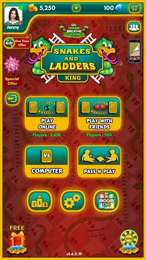 Скриншот 8 — Snakes and Ladders: Snake Game