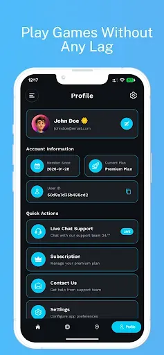 Скриншот 4 — Gamez VPN - Low Ping Gaming