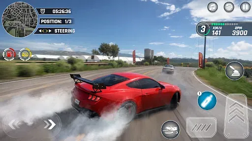 Скриншот 3 — Highway Drifting Car Racing 3d