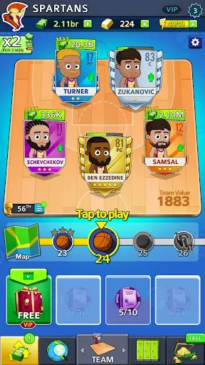 Скриншот 3 — Idle Five Basketball tycoon