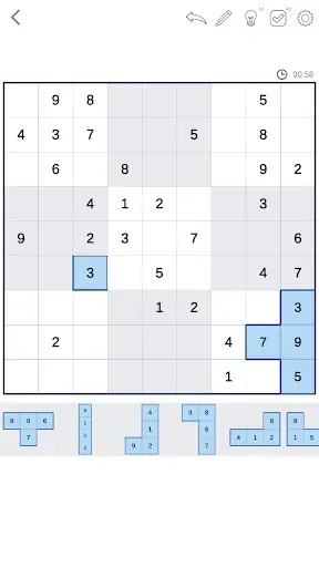 Скриншот 1 — Sawdoku - Sudoku Block Puzzle