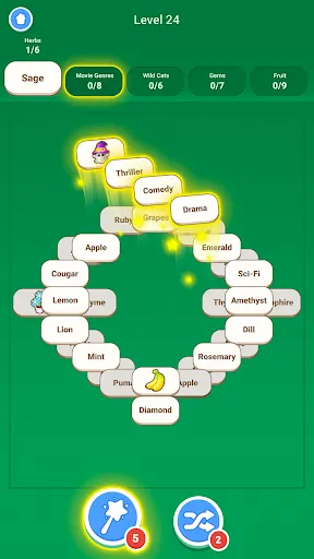 Скриншот 2 — Word Tiles - Word Puzzle Game