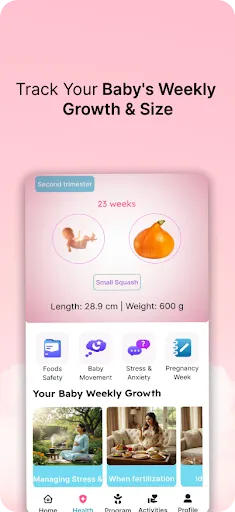 Скриншот 4 — GarbhSathi - Pregnancy Tracker