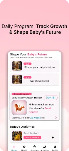 Скриншот 5 — GarbhSathi - Pregnancy Tracker