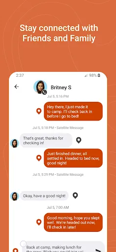 Скриншот 1 — Garmin Messenger™