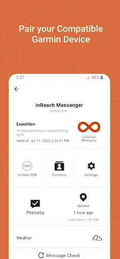 Скриншот 3 — Garmin Messenger™