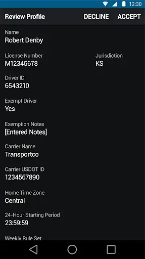 Скриншот 4 — Garmin eLog™ Compliant ELD