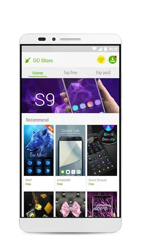 Скриншот 6 — GO Launcher S – 3D Theme, Wall