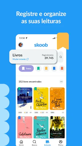 Скриншот 2 — Skoob - Para quem ama livros!