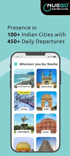 Скриншот 2 — NueGo Bus Ticket Booking App