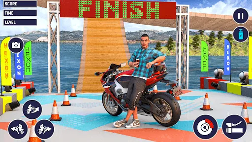 Скриншот 4 — Bike Stunt: Bike Racing Games