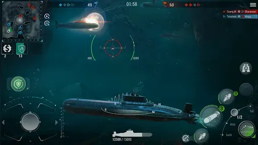 Скриншот 1 — WORLD of SUBMARINES: ПвП шутер