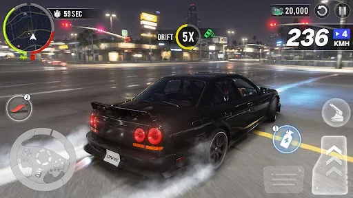 Скриншот 2 — Car Racing: Midnight Drifting
