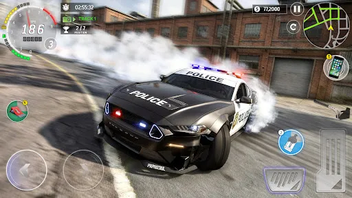 Скриншот 2 — Police Car Chase Drift Games