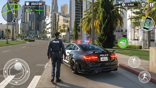 Скриншот 8 — Police Car Chase Drift Games