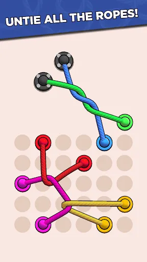 Скриншот 2 — Twisted Ropes: Untangle 3D