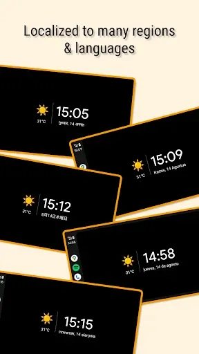 Скриншот 3 — Weather Clock for Android Auto