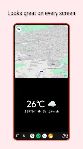 Скриншот 4 — Weather Clock for Android Auto