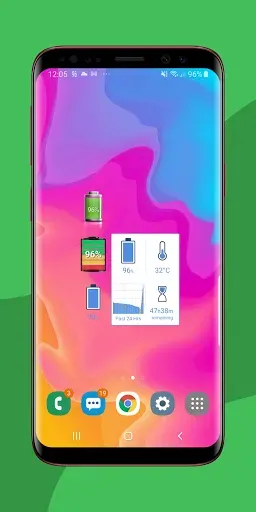 Скриншот 2 — Battery Widget % Level Plus