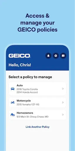 Скриншот 2 — GEICO Mobile - Car Insurance