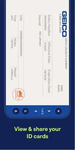 Скриншот 3 — GEICO Mobile - Car Insurance